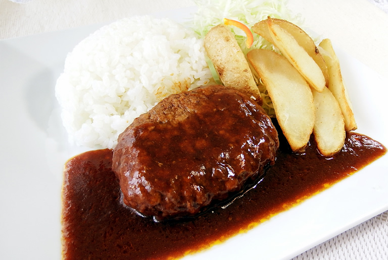 Hamburger Steak in Demi-glace sauce Plate